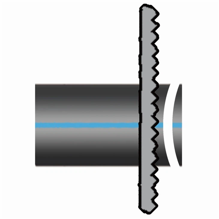 HDPE pipe cutting machine